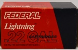300 Rounds Of Federal Lightning .22 LR Ammunition