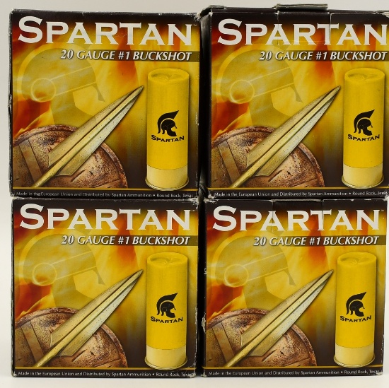 100 rds Spartan 20 Ga #1 Buckshot ammo