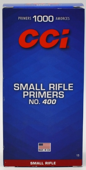 1000 Count Of CCI Small Rifle #400 Primers