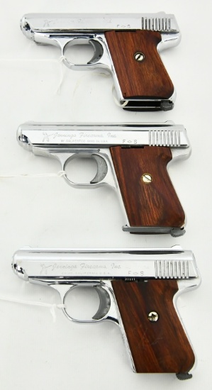 Lot of 3 Jennings J-22 Semi Auto Pistols .22 LR