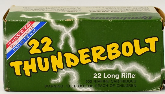 500 Rounds Of Remington Thunderbolt .22 LR Ammo