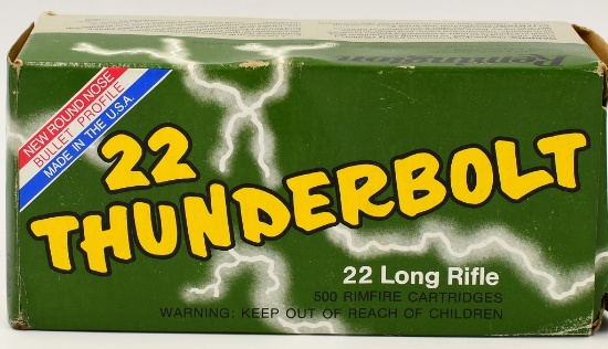 500 Rounds Of Remington Thunderbolt .22 LR Ammo