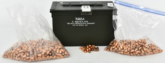 33 lbs (or 1000 ct) .45 cal Bullets