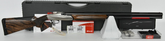 Benelli 828U Over/Under Shotgun with Nickel Engrav