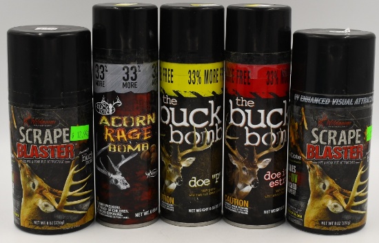 Hunters Attractant, 5 various Cans of Buck fun!