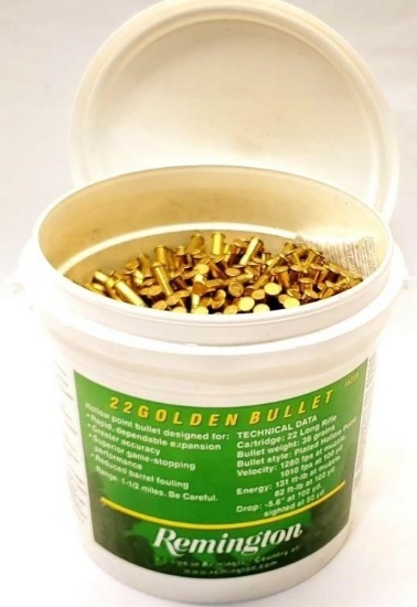 1400 Rounds Remington Bucket of .22 LR