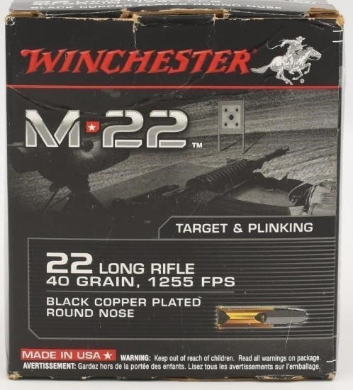 500 Rounds Of Winchester M22 .22 LR Ammo