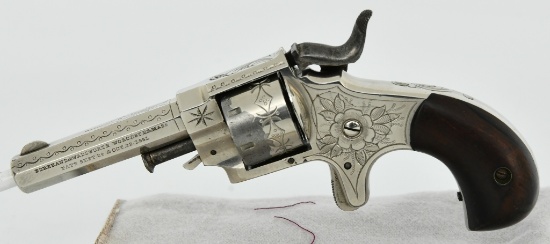 1861 Forehand & Wadsworth Side Hammer Rev RARE