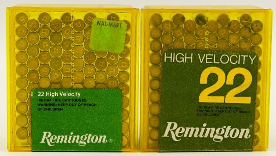 200 Rounds of Remington High Velocity .22 LR Ammo