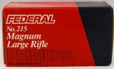 600 Count Of Federal #215 Large Rifle Mag Primers