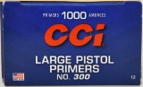 1000 Count Of CCI Large Pistol Primers #300