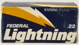 500 Rounds of Federal Lightning .22 LR Ammunition