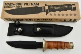 Macv Sog Military Vietnam Fighter Knife New In Box