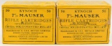 100 Rounds of Kynoch 7MM Mauser Ammo
