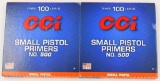 200 Count Of CCI Small Pistol Primers #500