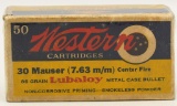 Collectors Box Of Western .30 Mauser Ammunition