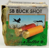 25 Rounds of Sellier & Bellot 12 Ga OO Buckshot