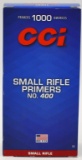 1000 Count Of CCI Small Rifle #400 Primers