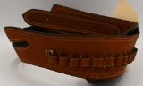 (2) Rugged Leather Ammunition Cartridge Belts
