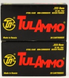 40 Rounds Of Tulammo .223 Rem Ammunition