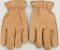 Pair Of Heavy Duty Tan Work Gloves