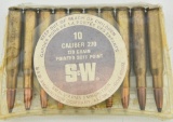 10 rds S&W .270 130 gr Pointed soft point ammo
