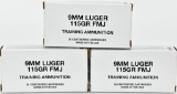 150 rds 9MM Luger 115 gr FMJ ammunition