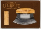 New In Box Alaskan Ulu Knife & Display Stand