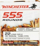 Winchester 555 Round Brick of .22 LR Ammunition