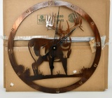 Decorative Metal Wall Hanging Hunter Clock