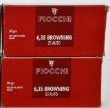 100 Rounds Of FIOCCHI Shooting Dynamics .25 ACP