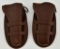 Lot of 2 Hunter Company Marker 52 Leather Holsters