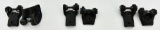 Set of 3 Old style Bausch and Lomb scope mount