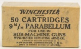 Collectors Box of 50 Rds Winchester 9mm Para Ammo