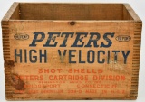Vintage Peter's 12 Ga Shotshells Wood Crate