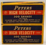 2 Collector Boxes Of Peter's HV .300 Savage Ammo