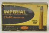 20 Rounds of Imperial .32-40 Win Ammunition