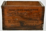 Vintage Collector Western Small Arms Wood Crate