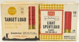 2 Collector Boxes Of 50 Rds Sears Target Load 12