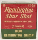 Collectors Box Of 25 Rds Remington Shur-Shot 12 Ga