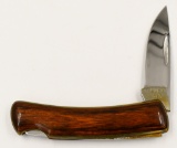 Vintage Buck 527 Wood Handle Folding Pocket Knife
