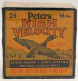 Collector Box of 25 Rds Peter's HV 16 Ga