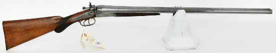 Antique Wm. Parkhurst Belgium Hammer SXS Shotgun