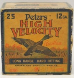 Collector Box Of 25 Rds Peter's HV 12 Ga