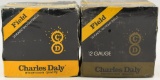 2 Collector Boxes of Charles Daly 12 Ga Shotshells