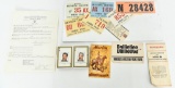 Lot of Various Vintage Collector Hunting Licenses