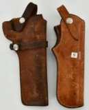 Lot of 2 Right Handed Leather Holsters