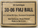 Collectors Box of 20 Rds .30-06 FMJ Ball