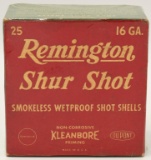 Collectors Box Of 25 Rds Remington Shur-Shot 16 Ga