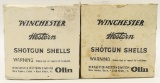 2 Collector Boxes Of Winchester Western 12 Ga